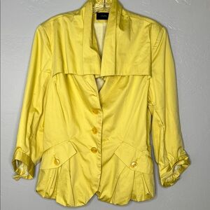 Yellow Women's Tailored Blazer Jacket